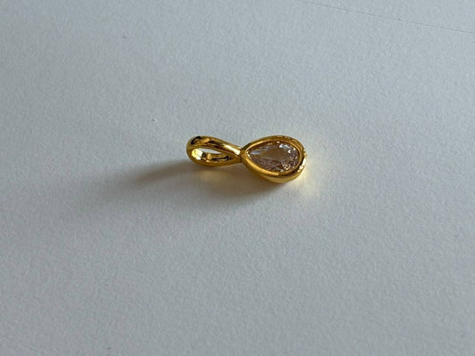 Anänger für Halsketten gold mit Steinchen
